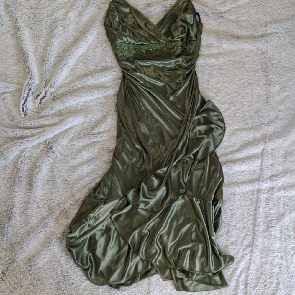 Olive green dress